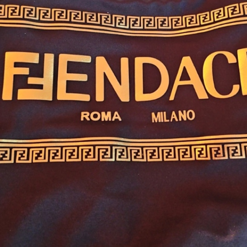NWOT Fendace Black & Gold Bathing Suit - Size IT44 - Picture 4 of 5